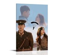 LWSCYMX Crash Landing on You Classic Movies And TV Series Canvas Poster Wall Art Decorative Painting Bedroom Painting Posters12x18inch(30x45cm) Frame-style