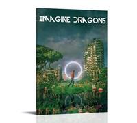 LWSCYMX Imagine Dragons Album Covers Popular Music Singers Series Canvas Poster Wall Art Decorative Painting Bedroom Painting Posters 20x30inch(50x75cm) Frame-style