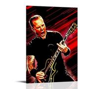 LWSCYMX James Hetfield Album Covers Popular Music Singers Series Canvas Poster Wall Art Decorative Painting Bedroom Painting Posters 20x30inch(50x75cm) Frame-style