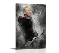 LWSCYMX James Hetfield Album Covers Popular Music Singers Series Canvas Poster Wall Art Decorative Painting Bedroom Painting Posters 12x18inch(30x45cm) Frame-style