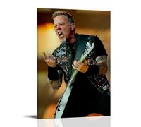 LWSCYMX James Hetfield Album Covers Popular Music Singers Series Canvas Poster Wall Art Decorative Painting Bedroom Painting Posters 12x18inch(30x45cm) Frame-style