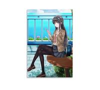 LWSCYMX Mai Sakurajima Classic Anime Wonderful Anime Canvas Poster Wall Art Decorative Painting Bedroom Painting Posters16x24inch(40x60cm) Unframe-style