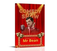 LWSCYMX Mr. Bean Classic Movies And TV Series Canvas Poster Wall Art Decorative Painting Bedroom Painting Posters24x36inch(60x90cm) Frame-style