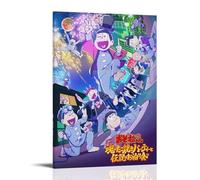 LWSCYMX Mr. Osomatsu Classic Anime Wonderful Anime Canvas Poster Wall Art Decorative Painting Bedroom Painting Posters20x30inch(50x75cm) Frame-style