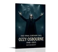 LWSCYMX Ozzy OsbourneAlbum Covers Popular Music Singers Series Canvas Poster Wall Art Decorative Painting Bedroom Painting Posters16x24inch(40x60cm) Frame-style