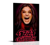 LWSCYMX Ozzy OsbourneAlbum Covers Popular Music Singers Series Canvas Poster Wall Art Decorative Painting Bedroom Painting Posters08x12inch(20x30cm) Frame-style
