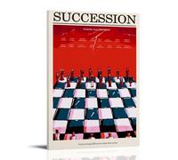 LWSCYMX Succession Classic Movies And TV Series Canvas Poster Wall Art Decorative Painting Bedroom Painting Posters08x12inch(20x30cm) Frame-style