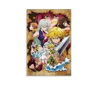 LWSCYMX The Seven Deadly Sins 3 Classic Anime Wonderful Anime Canvas Poster Wall Art Decorative Painting Bedroom Painting Posters24x36inch(60x90cm) Unframe-style