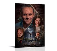 LWSCYMX The Silence of The Lambs Classic Movies And TV Series Canvas Poster Wall Art Decorative Painting Bedroom Painting Posters20x30inch(50x75cm) Frame-style