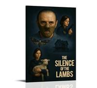 LWSCYMX The Silence of The Lambs Classic Movies And TV Series Canvas Poster Wall Art Decorative Painting Bedroom Painting Posters24x36inch(60x90cm) Frame-style