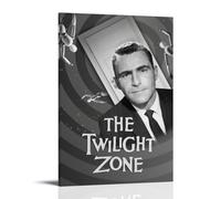LWSCYMX The Twilight Zone Classic Movies And TV Series Canvas Poster Wall Art Decorative Painting Bedroom Painting Posters08x12inch(20x30cm) Frame-style