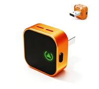 LWSEOPM Carplay Wireless Adapter for Suzuki Hustler 2016-2024, Plug & Play, Auto Reconnect, Smart Button, Stable Control, Mini USB Design and Play Easy Use,B-Orange