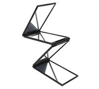 Lwuey 3 Way Mirror, Trifold Barber Mirrors for Self Hair Cutting Foldable Travel Handheld Back View Haircut Beard Braiding Styling Shatterproof Acrylic UK Home Salon Essential Gift Men Women 13x7cm