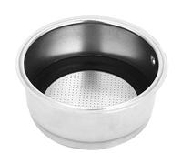 Lwuey 51mm Basket for Bottomless Portafilter, 2 Shots Precision Basket Coffee Filter Cup Espresso Strainer Stainless Steel Espresso Machines Accessories Dishwasher Safe Home Office