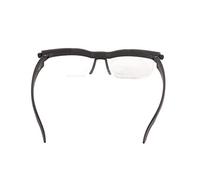 Lwuey Adjustable Focus Glasses, Dial Adjust Auto Zoom Reading Glasses Vision Near and Far Sight Customizable Degree for Men Women Seniors Elderly Variable Eyeglasses Clear -6D to +3D TR90 Semi Rim