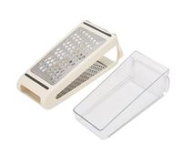 Lwuey Cheese Grater with Container, Dual Sided Stainless Steel Shredder
