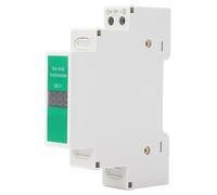 Lwuey DIN Rail Digital Voltmeter, LED Display DC Voltage Meter 11V to 310V Switching Output Panel Mount Electrical Tester for Industrial Control Cabinets