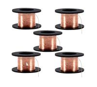 Lwuey Enamelled Copper Wire 0.1mm, 5pcs 12m High Conductivity Jumper Wires