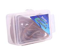 Lwuey Fishing Soft Lure, Lifelike Plastic Earthworm Bait with Fishy Smell 10cm 3.9inch Long Fake Bloodworm Grub Baits Lures Freshwater Worms Red Tackle Jigs Simulation Artificial