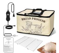 Lwuey Folding Bread Proofing Box, Sourdough Proofer with Shelf and Heater Precise Temperature Fermentation (50-113℉) Dough Start Warmer Container for Home Making Pizza Baking Yogurt Kombucha