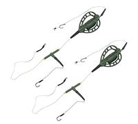 Lwuey Inline Method Feeder Rigs, 35g/48g Bait Weights J Hook Quick Sink Carp Fishing Tackle Easy Release European Style Freshwater Saltwater Precision Casting Casual Beginners Tournament Anglers