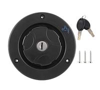 Lwuey Motorhome Water Inlet Locable Cap, RV Water Filler Lock Cap with Lid 2 Keys Stainless Steel Retrofit Leak Proof Water Injection for Caravan Universal Fit Equipment for Camping Trailer Boat