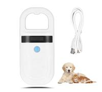 Lwuey Rechargeable Pet Microchip Scanner RFID Reader - Portable LED Display EMID FDXB ISO11784/11785 Chip ID Scanner for Dogs, Cats, Horses, Pigs Animal Management Accessory