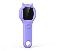 Lwuey STEM Microscope Kit, 500X Handheld Pocket Microscope for Ages 5-12 Educational Science Toy with LED Light Sample Slides Birthday Christmas (Purple)