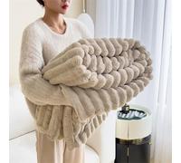 LWUWYIJN Sofa Rabbit Blanket - Fluffy, Comfortable, Warm Bed Blanket, Soft and Cute Single Cover, Suitable for Women and Girls