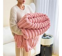 LWUWYIJN Sofa Rabbit Blanket - Fluffy, Comfortable, Warm Bed Blanket, Soft and Cute Single Cover, Suitable for Women and Girls