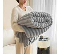 LWUWYIJN Sofa Rabbit Blanket - Fluffy, Comfortable, Warm Bed Blanket, Soft and Cute Single Cover, Suitable for Women and Girls