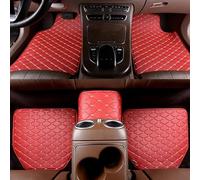 LwwGji Anti-slip Car Floor Mats For Chery Omoda 5 2022,Custom/Waterproof Protector Foot Pads,5 Pcs/set,Pu Leather,Red-Red