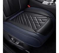 LwwGji Breathable Non-slip Car Seat Cover For Renault Captur 1 Mk1 J87 2014-2019,PU Leather Car Seat Cushion,Car Seat Mat,Full Coverage, black-blue-1 front seat