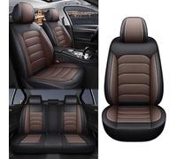 LwwGji Car Seat Covers Full Set For Chery OMODA 5 Tiggo 5 Tiggo 7 Tiggo 8 PLUS Jaecoo J7,PU Leather Seat Covers Protector, Anti-slip/Breathable,black-coffee