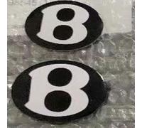 LWWNNFC Car Emblems Stickers for Bentley, Badges Decal Car Front Bonnet Trunk Emblem Sticker Logo Exterior Decoration Accessories,Black