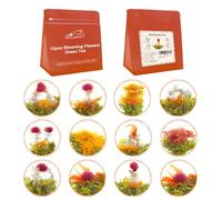 LWXLJMJZC 12 Unique Varieties Blooming Green Tea Ball | Jasmine Blossom Tea | Single Pack with Flowers - Gifts for Tea Lovers