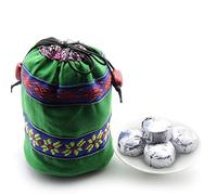 LWXLJMJZC-40pcs Cooked Ripe(Shu) Jasmine Flavor Puerh Tea - Mini Tea Tuo Cha -Jasmine Flower Blended Pu erh Tea
