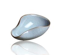 LWXLJMJZC Porcelain Cha He Tea Vessel-Coffee Beans Dosing Cup-Ge Yao Tea Accessory with Crack Pattern-Chinese Scoop