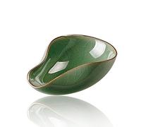 LWXLJMJZC Qin Porcelain Cha He Tea Vessel-Coffee Bean Weighing Tray-Ge Yao Plum Green Tea Accessory with Crack-Chinese Scoop
