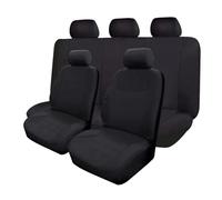 LWYETRD Auto interior Universal Car For Seat Cover 9-Piece Polyester Covers Four Seasons Replacement Upgrade Accessories(Black)