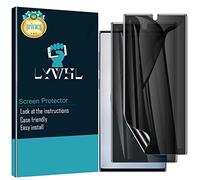 LWYHL 2 Pack Note 10 Plus Privacy Screen Protector, Anti-Spy Black Flexible TPU Film for Samsung Galaxy Note 10+ [Support Fingerprint ID] Full Adhesive Easy Install Accessories Case Friendly
