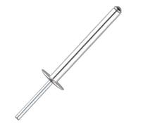 LWYLY 10PCS Extra-Long Large Flange Aluminum Blind Rivets, 6.0mm / 6.4mm / 8.0mm Dome Head Pop Rivets(8.0x25x16mm)