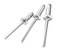 LWYLY 304 Stainless Steel Countersunk Head Blind Rivets, Open End Breaking Mandrel, M3.2 M4 M4.8(13mm,M3.2 (20Pcs))