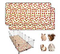 LWYMX 2 Pack Guinea Pig Cage Liners, Waterproof Reusable Guinea Pig Cage Liners,Waterproof Super Absorbent Pee Pads for Small Animals,14 in (28x70 inch) 2pack