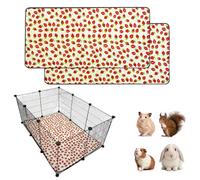 LWYMX 2 Pack Guinea Pig Cage Liners, Waterproof Reusable Guinea Pig Cage Liners,Waterproof Super Absorbent Pee Pads for Small Animals,24x36 inch 2pack