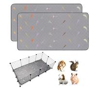 LWYMX 2Pcs Guinea Pig Cage Liners,Guinea Pig Fleece Cage Liners28''X56'' Super Absorbent Washable Pee Pads Reusable for Rabbit Hamster Chinchilla