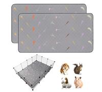 LWYMX 2Pcs Guinea Pig Cage Liners,Guinea Pig Fleece Cage Liners42''X56'' Super Absorbent Washable Pee Pads Reusable for Rabbit Hamster Chinchilla
