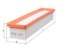 Air Filter fits RENAULT LOGAN Mk2 1.2 2013 on D4F732 Mahle 165461599R 7701059409