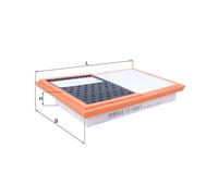 MAHLE LX 1850/1 Air filter