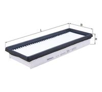 MAHLE LX 2034 - Air Filter Car - Engine
